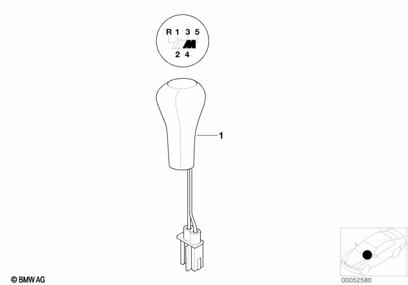 Individual leather gear shift knob