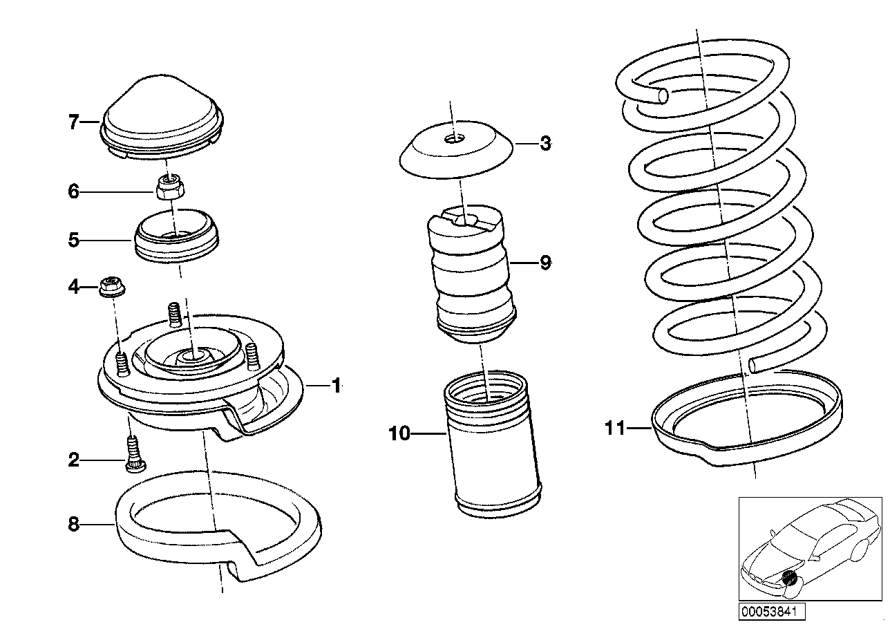 Genuine BMW 31321139423 E36 E32 E46 Support (Inc. 750iLP, 325td & 850CSi) | ML Performance UK Car Parts