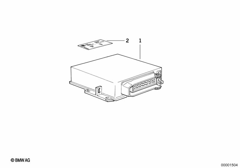 Uncoded DME control unit