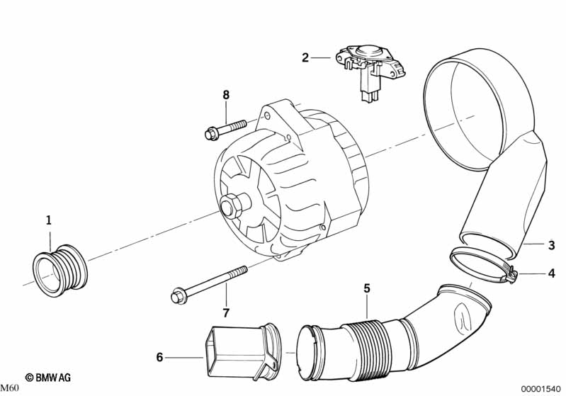 Genuine BMW 12311733782 E39 E34 E31 Pulley Alternator D=45mm (Inc. 750i, 540iP & 540i) | ML Performance UK Car Parts