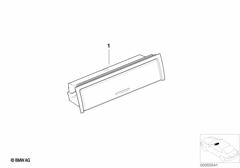 Retrofit, glasses compartment