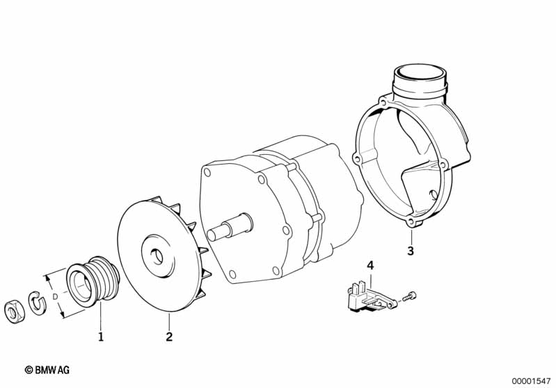 Alternator parts 140a
