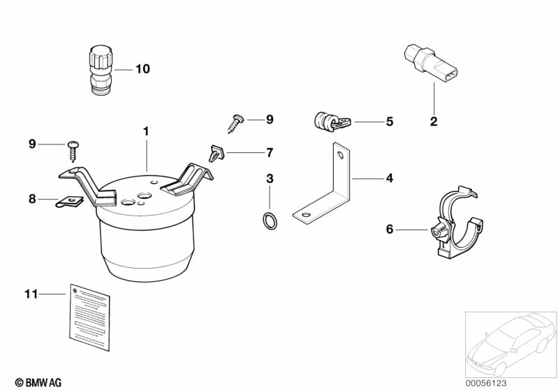 Drying container/small parts