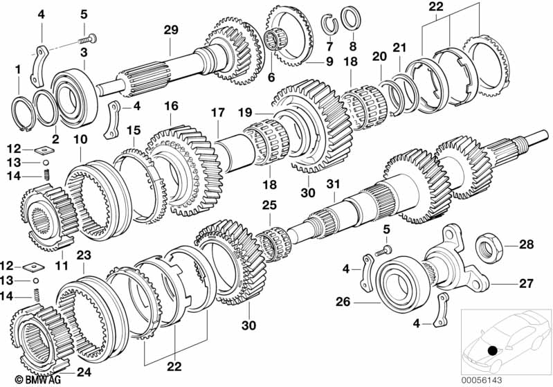 S5D...Z drive shaft/output shaft