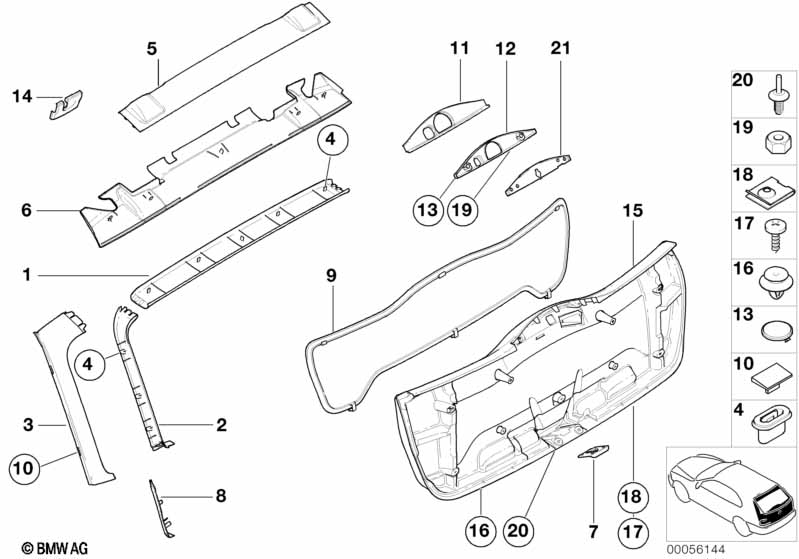 Genuine BMW 07417203297 E61 E60 E39 Insert (Inc. 330i, 535i & 545i) | ML Performance UK Car Parts
