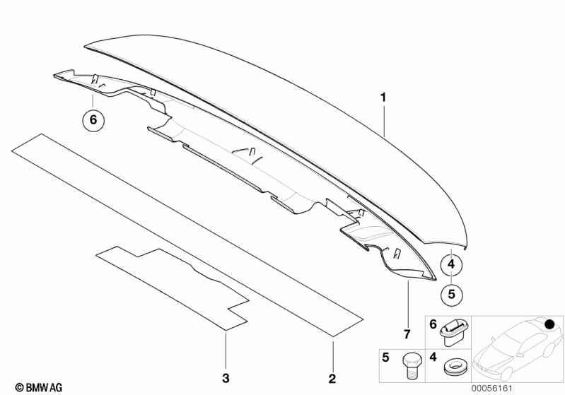 Genuine BMW 51498169428 E46 E38 Insert (Inc. 750iLP, 735i & 330d) | ML Performance UK Car Parts