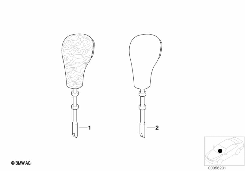 Selector lever handle