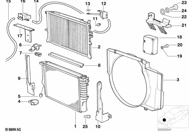 Genuine BMW 11712244623 E34 Bracket Frame (Inc. 525tds) | ML Performance UK Car Parts