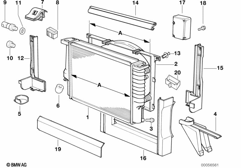 Radiator/frame