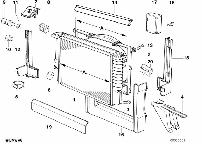 Radiator/frame