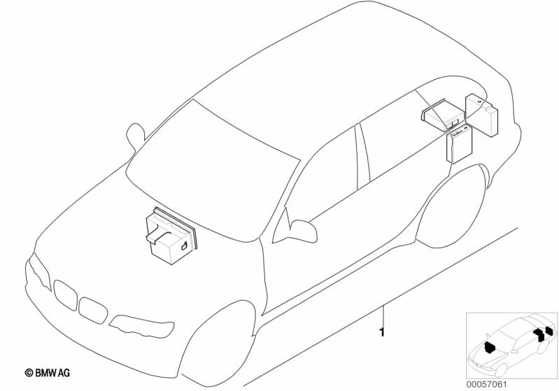 Retrofit kit, navigation with monitor