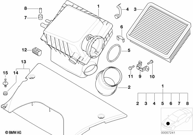 Genuine BMW 13717505965 E53 Bow (Inc. X5) | ML Performance EU Car Parts