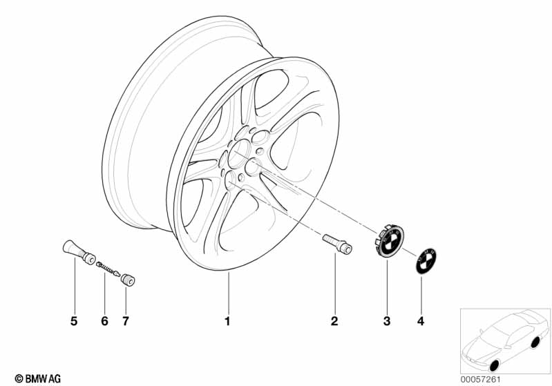 Genuine BMW 36111096197 E52 Light Alloy Rim 8JX18 ET:20 (Inc. Z8) | ML Performance UK Car Parts