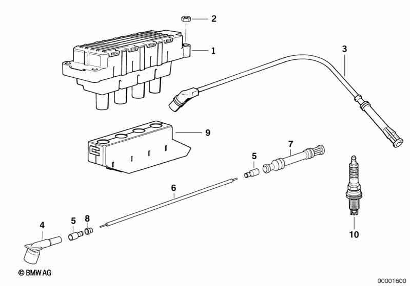 Ignition coil/spark plug