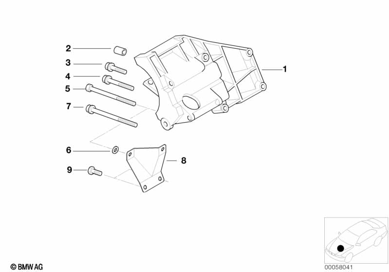 Climate compressor supporting bracket