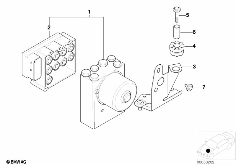 Genuine BMW 34516756341 E39 E38 Rp Hydraulic Unit Asc (Inc. 725tds, 520d & 525i) | ML Performance UK Car Parts