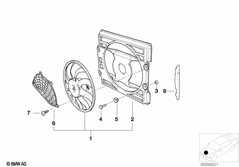 Genuine BMW 64548384057 E52 Left Compression Frame Sealing (Inc. ALPINA V8 & Z8) | ML Performance EU Car Parts