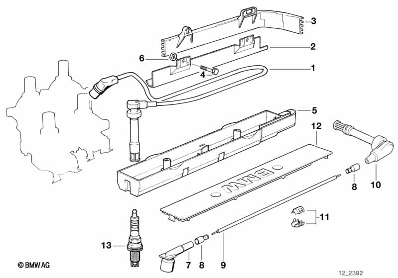 Ignition wire/spark plug