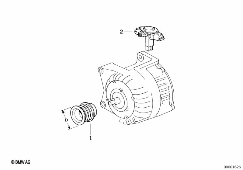 ALTERNATOR PARTS 90A Valeo