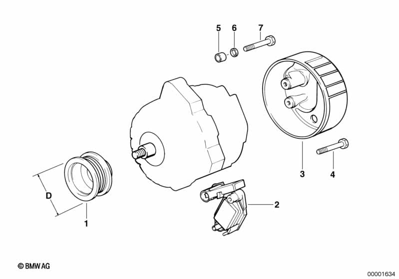 ALTERNATOR PARTS 120A/150A Valeo