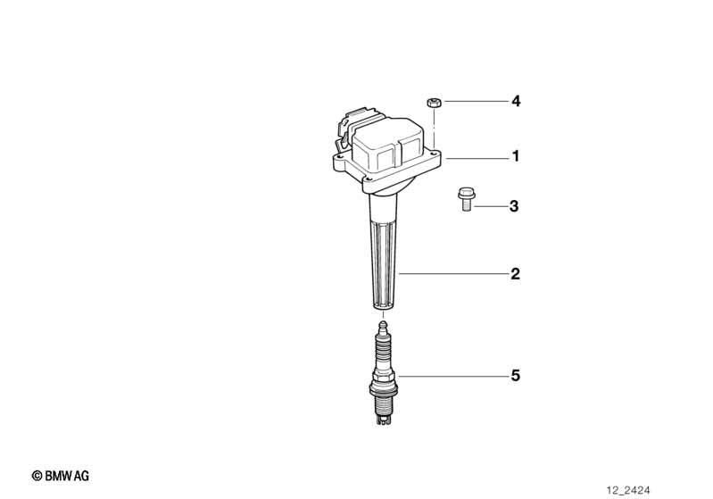 Igtn. coil/sparkplug connector/sparkplug