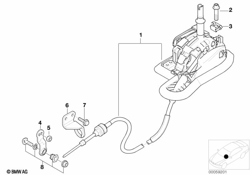 Autom.transmiss.steptronic shift parts