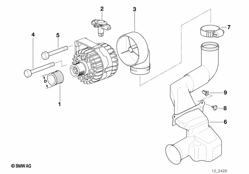 Alternator parts 90a