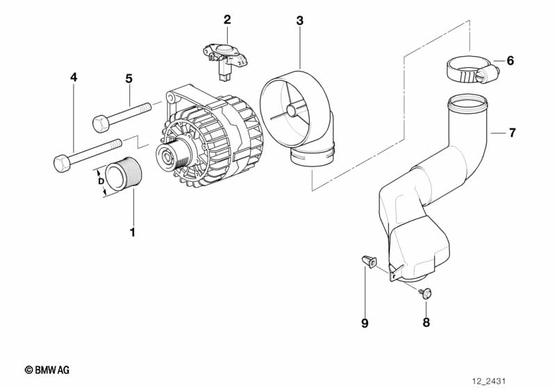 Alternator parts 140a