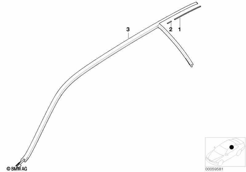 Roof moulding/Roof rail