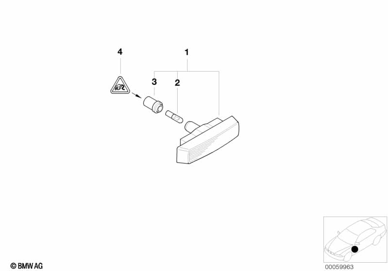 Additional turn indicator lamp