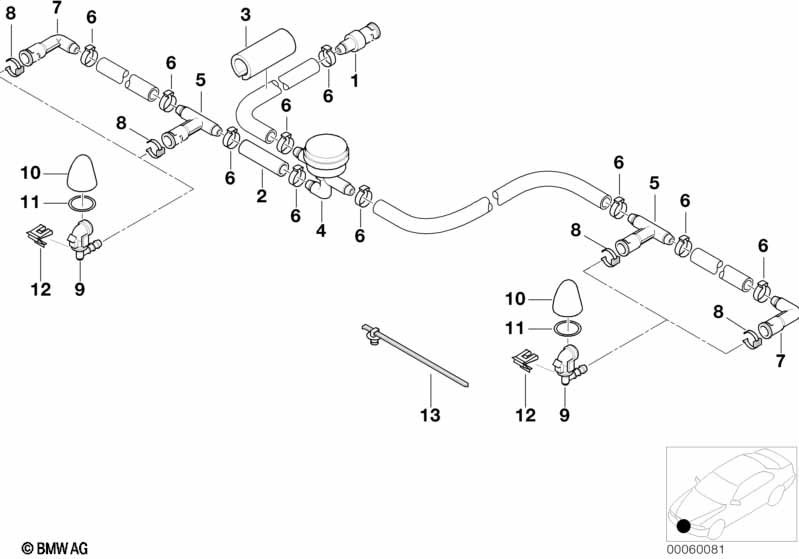 Genuine BMW 61677145243 E53 Left Base (Inc. X5 3.0d) | ML Performance UK Car Parts