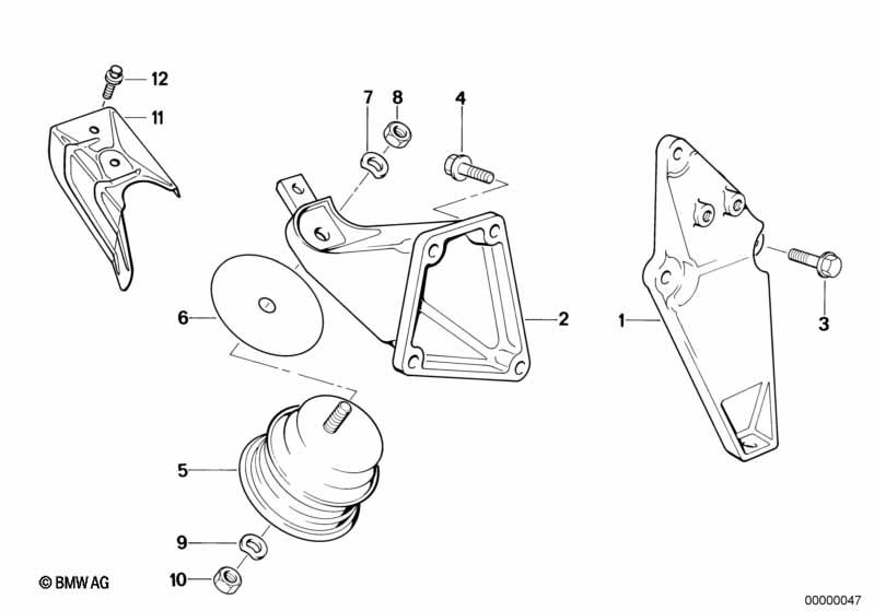 Genuine BMW 11811132776 E30 Supporting Bracket Right (Inc. 318i & 318is) | ML Performance UK Car Parts