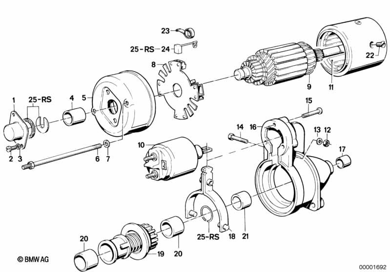 Starter single parts / Bosch