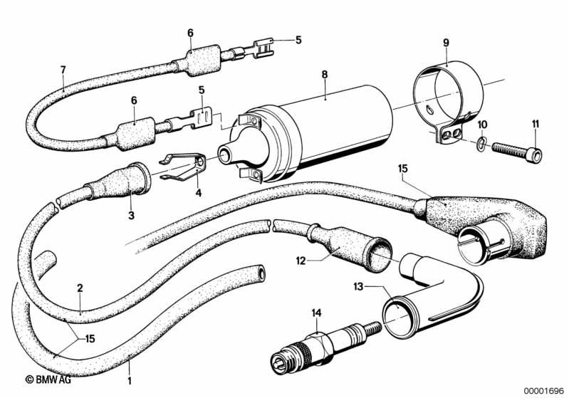 Genuine BMW 12121243182 Ignition Wire (Inc. R60/5 & R75/5) | ML Performance UK Car Parts