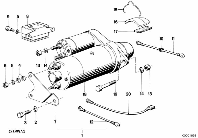 Genuine BMW 61311357104 Relay Starter Motor (Inc. R75/6, R90/6 & R90S) | ML Performance UK Car Parts