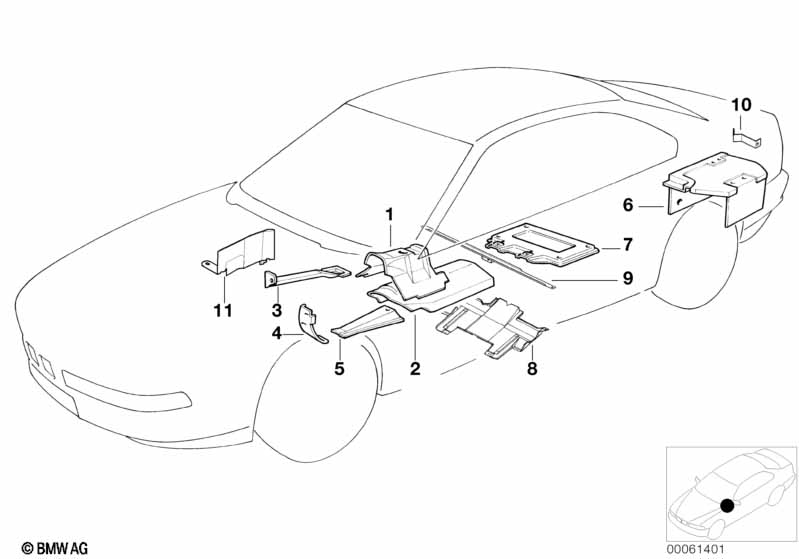 Genuine BMW 12521741966 E31 Heat Resistant Plate (Inc. 850CSi, 850Ci & 840Ci) | ML Performance UK Car Parts