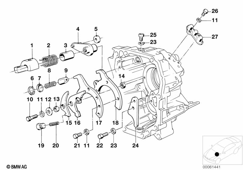 Getrag 260/5/50 inner gear shift parts