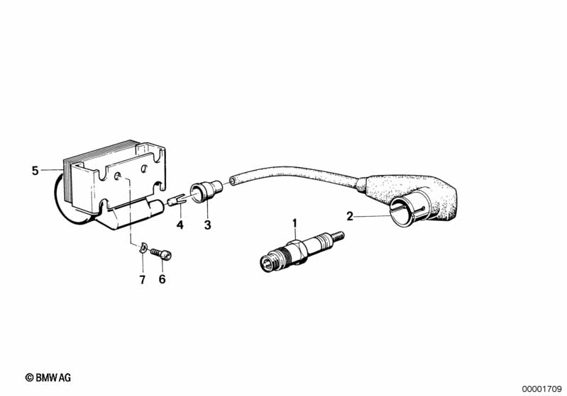 Genuine BMW 12131244426 Ignition Coil (Inc. R 65 RT, E36 318iS Class 2 & R45T/N) | ML Performance UK Car Parts