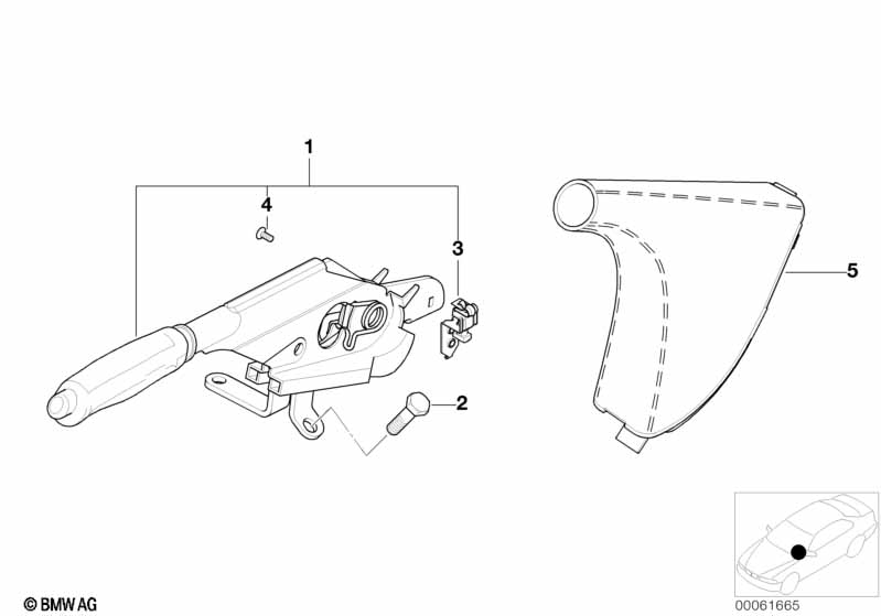 Handbrake lever