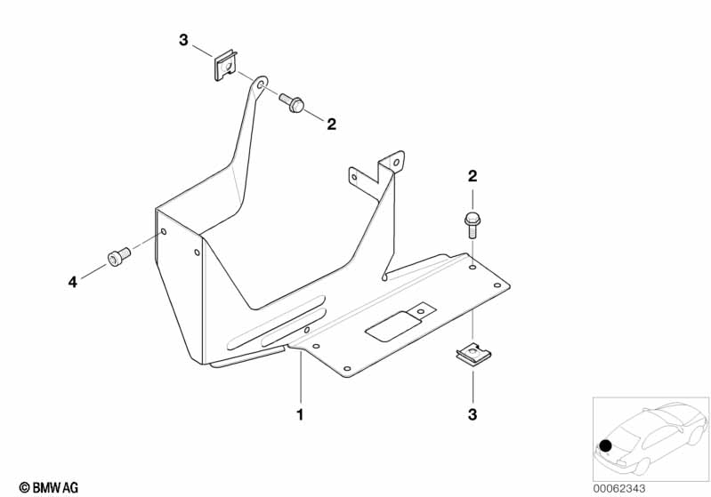 CD changer mounting parts