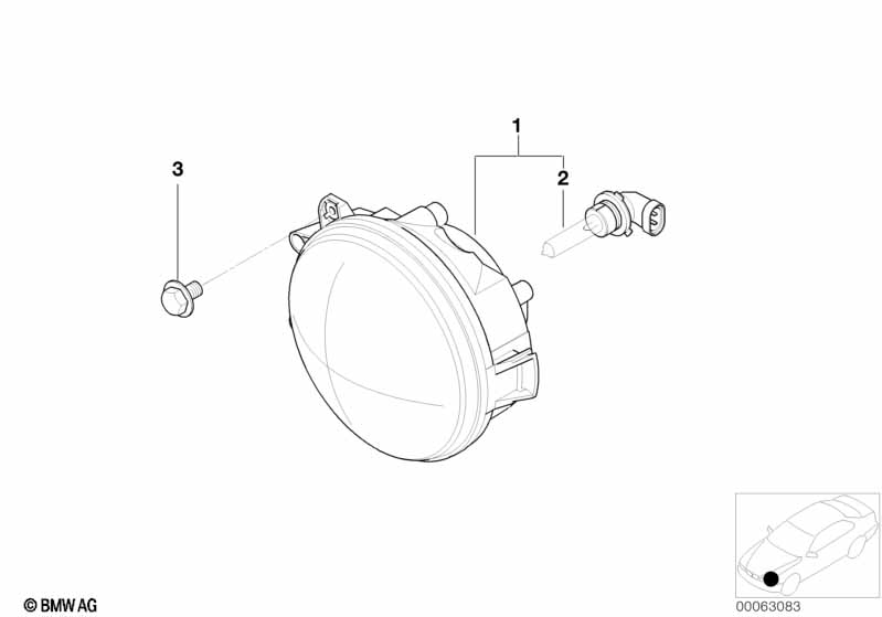 Genuine BMW 63128377303 E52 Headlight, High Beam (Inc. Alpina V8 & Z8) | ML Performance UK Car Parts