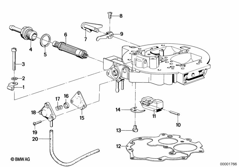 Carburetor mounting parts
