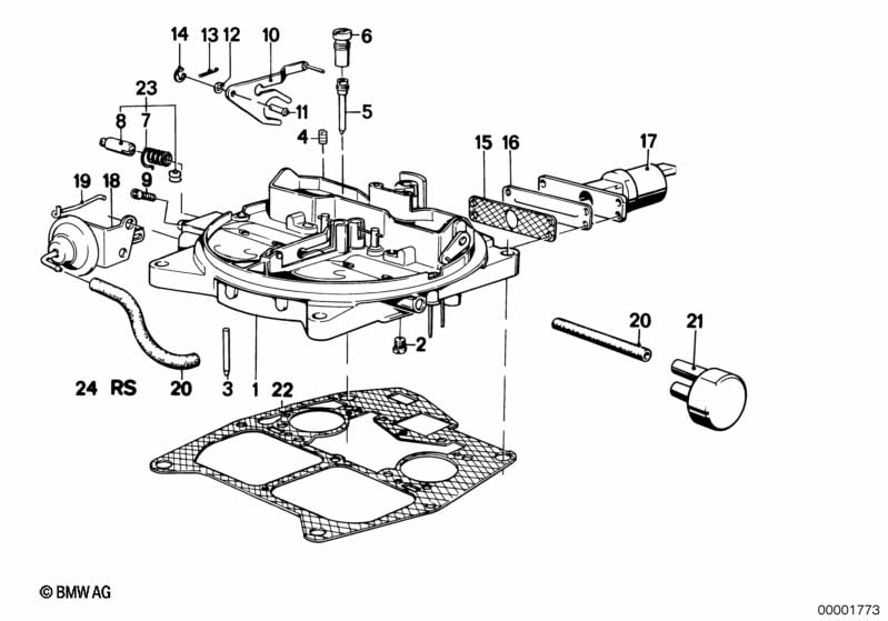 Carburetor mounting parts