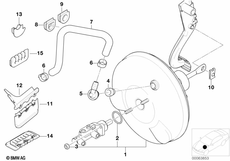Power brake unit depression