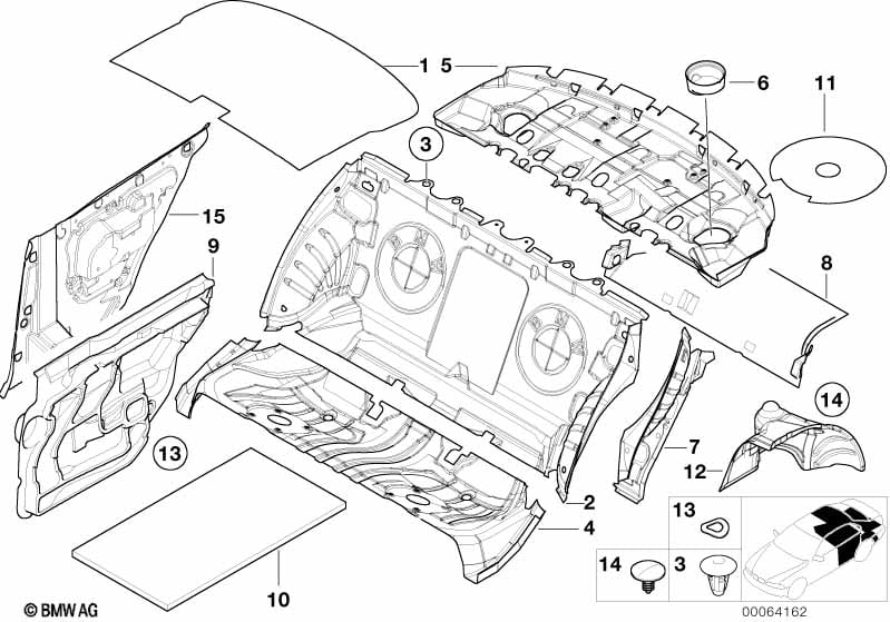 Sound insulating rear