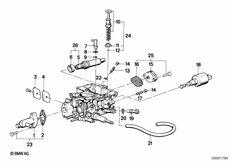 Pieces de carburateur