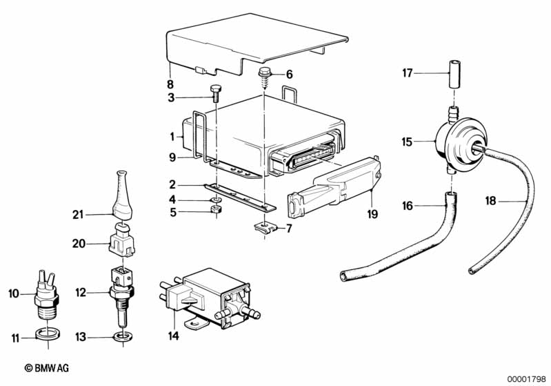 Genuine BMW 11741277973 E30 E28 Electr.Valve (Inc. 325ix, 318i & 316) | ML Performance UK Car Parts