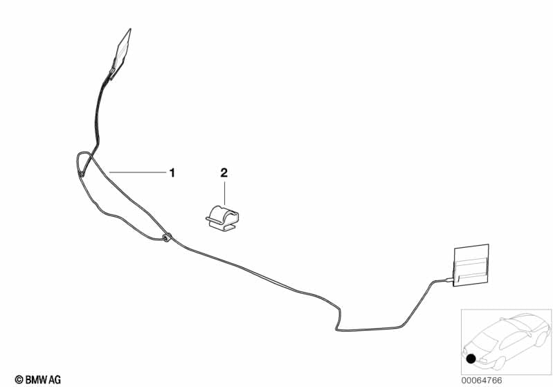 Fender antenna retrofit kit