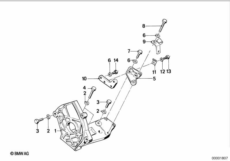 Genuine BMW 13511279474 E34 E28 E30 Supporting Bracket (Inc. 524td, 324td & 524d) | ML Performance EU Car Parts