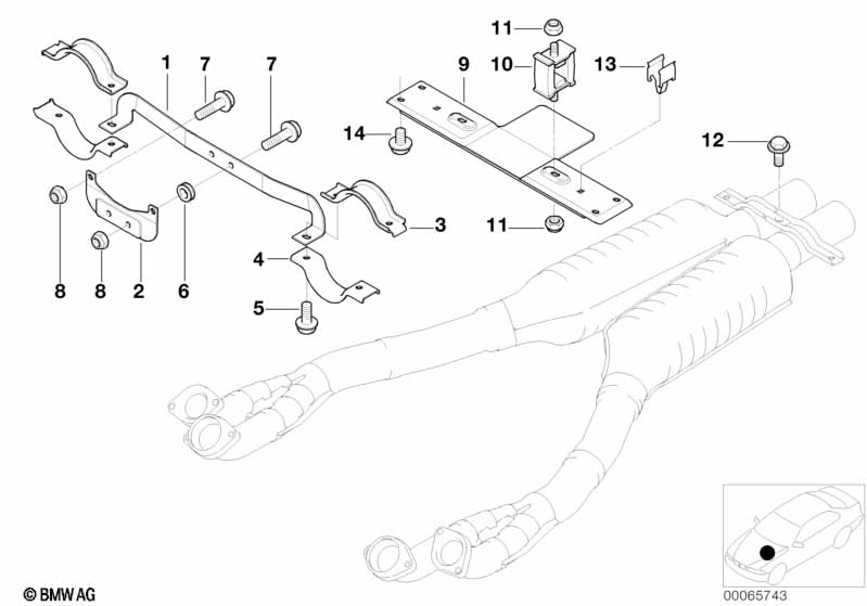 Genuine BMW 18307831025 E52 Pipe Clamp (Inc. Z8) | ML Performance EU Car Parts